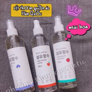 Xịt Thơm Quần Áo FABRIC PERFUME Hương Hoa Nhẹ Nhàng hàn quốc (CHAI TO 250ml )