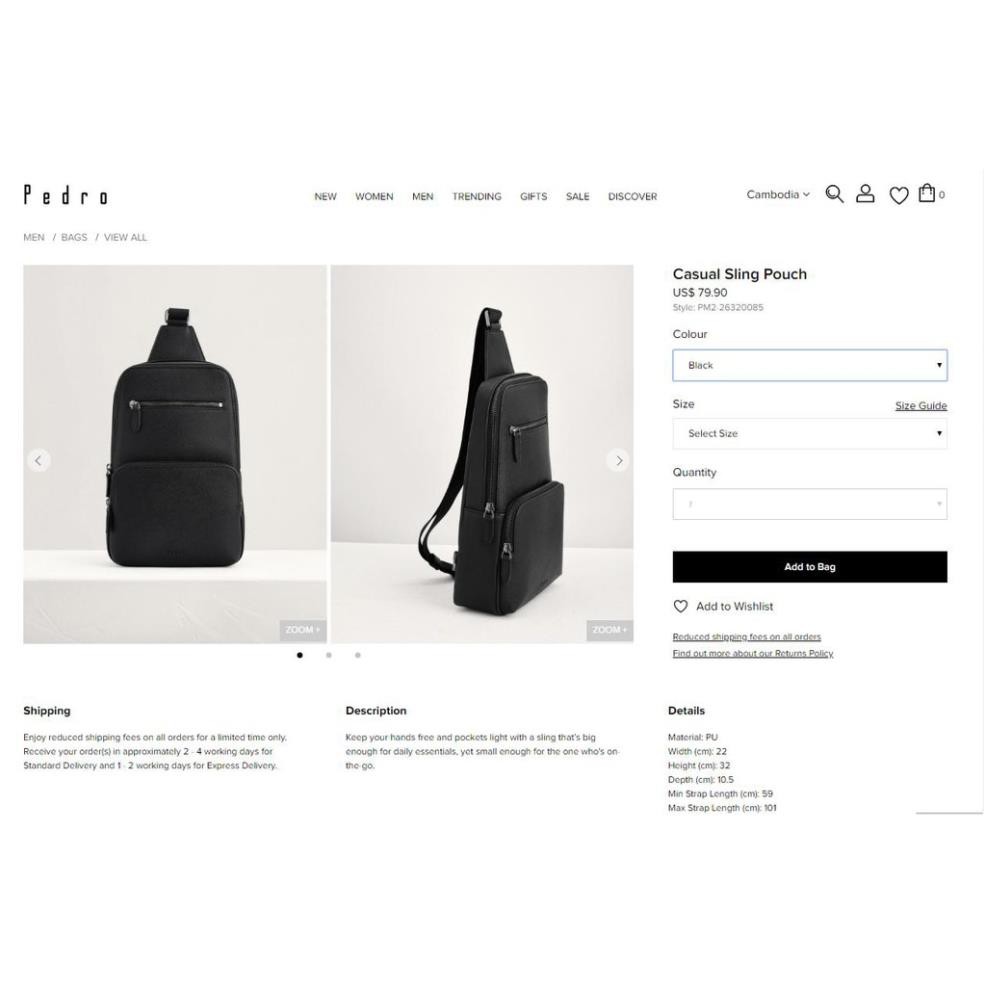 Túi nam Cao Cấp bầu đeo chéo [HÀNG XỊN] | BigBuy360 - bigbuy360.vn