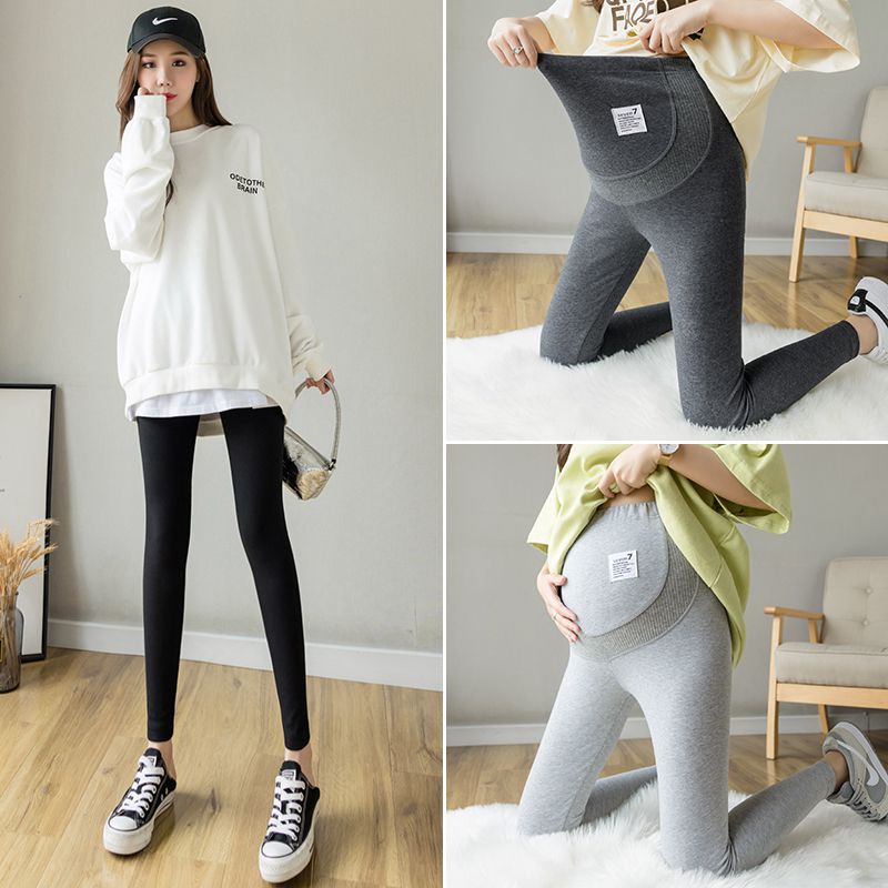 Quần Legging Lưng Cao Nâng Bụng Plus Size Cho Phụ Nữ Mang Thai