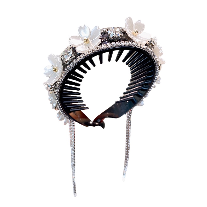 Kẹp Tóc Đuôi Ngựa Phối Tua Rua Xinh Xắn Cho Bạn Gái