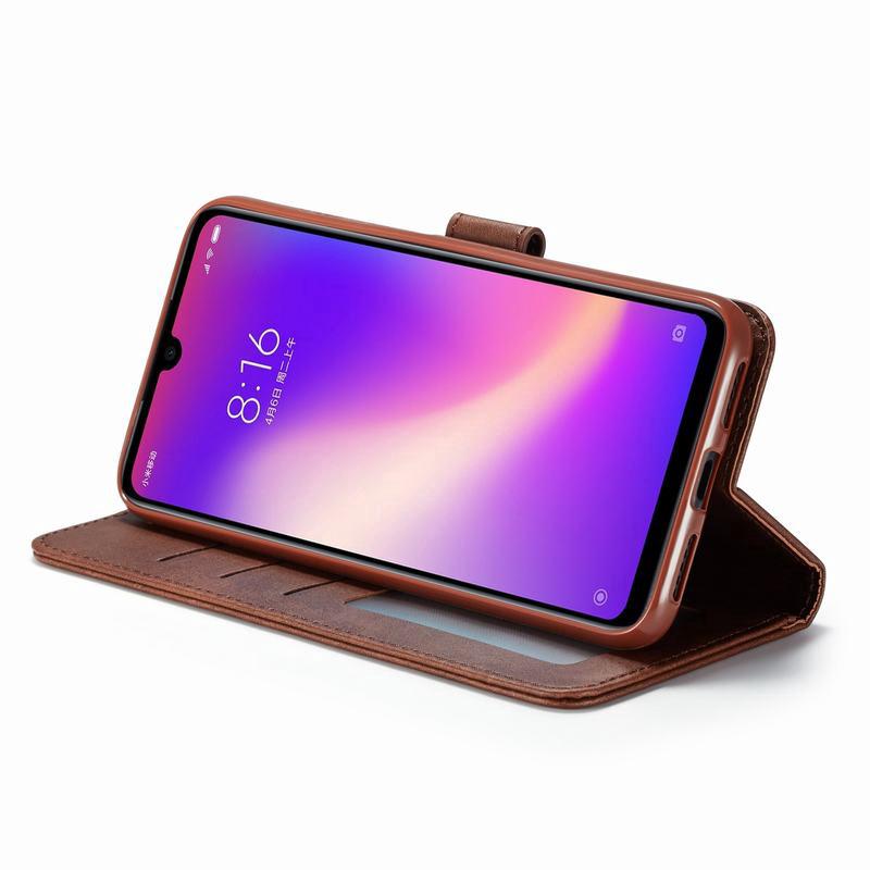 Ốp lưng da PU gập nút nam châm cho Xiaomi Redmi Note 7 / Note 7 Pro
