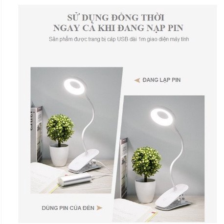 Đèn Học Để Bàn, Đèn Học Kẹp Bàn Chống Cận Có Chân Tiện Lợi