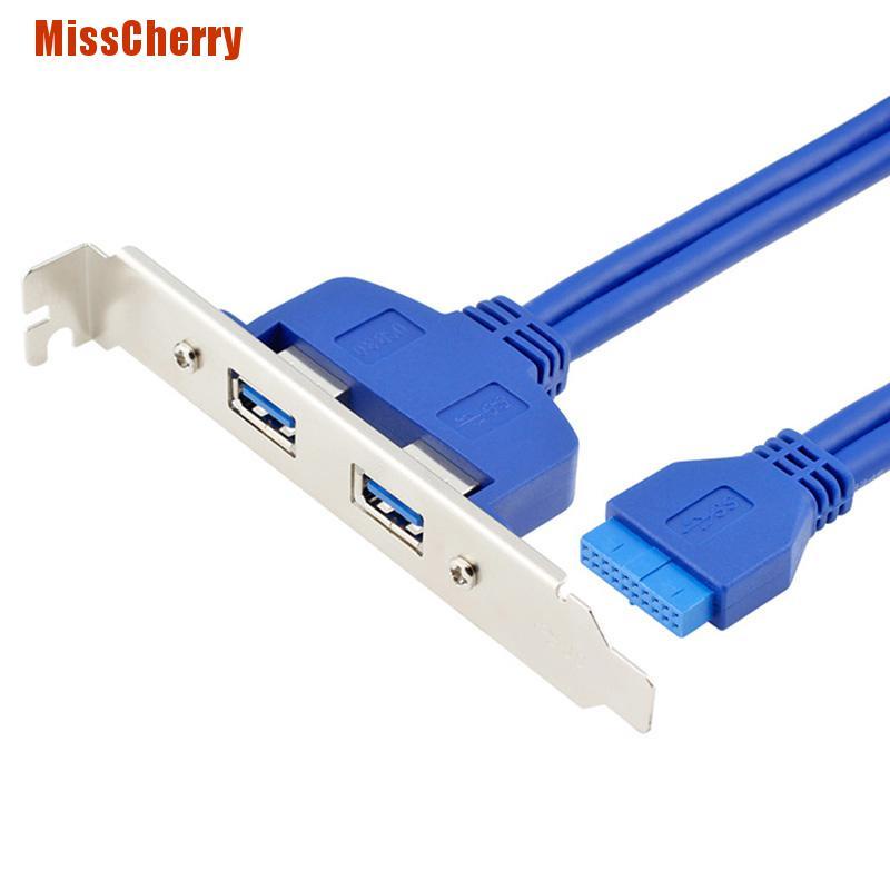 Dây Cáp Nối Bảng Mạch Điện Từ 2 Cổng Usb3.0 Sang Bo Mạch Chủ 20pin