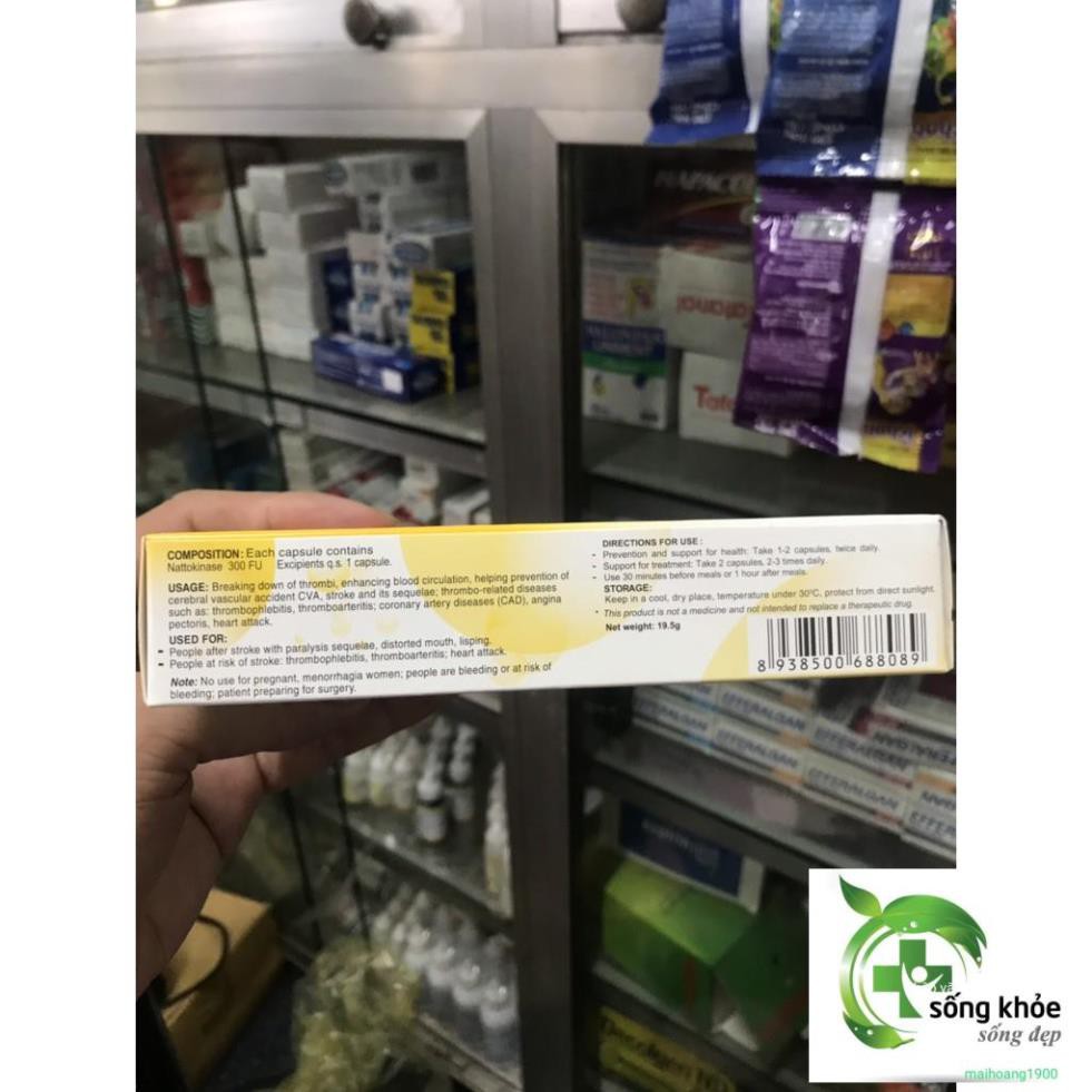Nattospes-Phòng ngừa tai biến đột quỵ,viêm tắc mạch máu não,liệt, méo miệng, nói ngọng, nguy cơ nhồi máu cơ tim