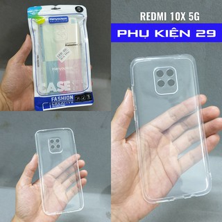[Xiaomi Redmi 10X 5G] Ốp lưng silicon dẻo trong suốt cao cấp Henyou