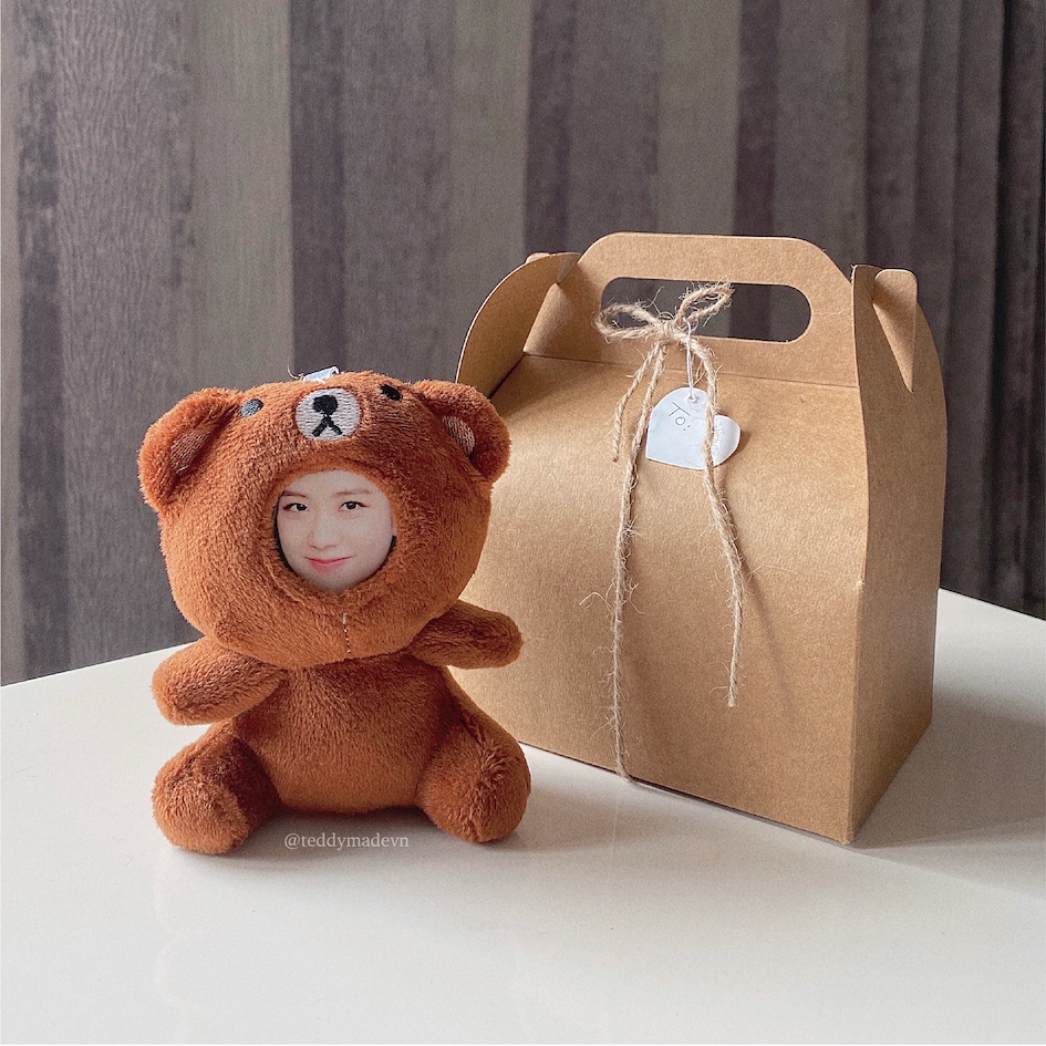 [Blackpink] JiSoo Little Teddy - Gấu bông in ảnh size nhỏ hình JiSoo Blackpink