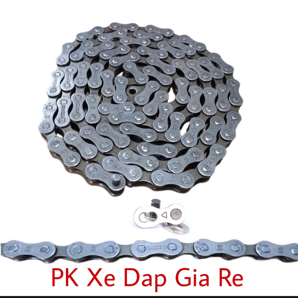 Xích sên xe đạp KMC Narrow 8 Speed, Xích xe đạp KMC 6,7,8 speed - Chính Hãng