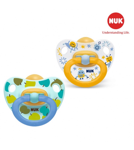 TY GIẢ NUK CAO SU SIÊU MỀM CHỈNH NHA 0-6M/6-18M/18-36M