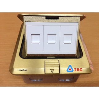Ổ cắm âm sàn SPU 1B lắp 2 mạng + 1 thoại CHÍNH HÃNG SINOAMIGO cao cấp