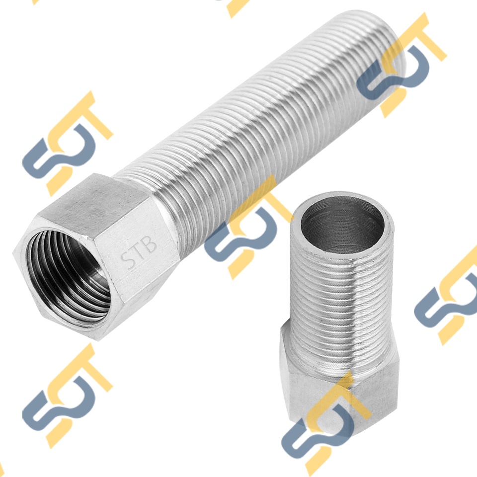 [DÀI 50mm &amp; 70mm] Lơ đều ren trong ren ngoài dân dụng BSP - Bằng Inox (Adaptor female to male) Sơ mi cả rá ngược