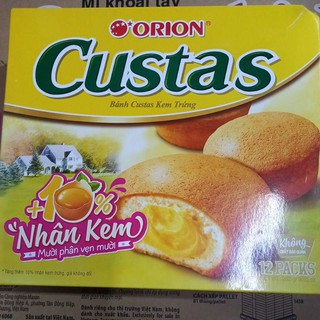 BÁNH CUSTAS NHÂN KEM HỘP 12 CÁI