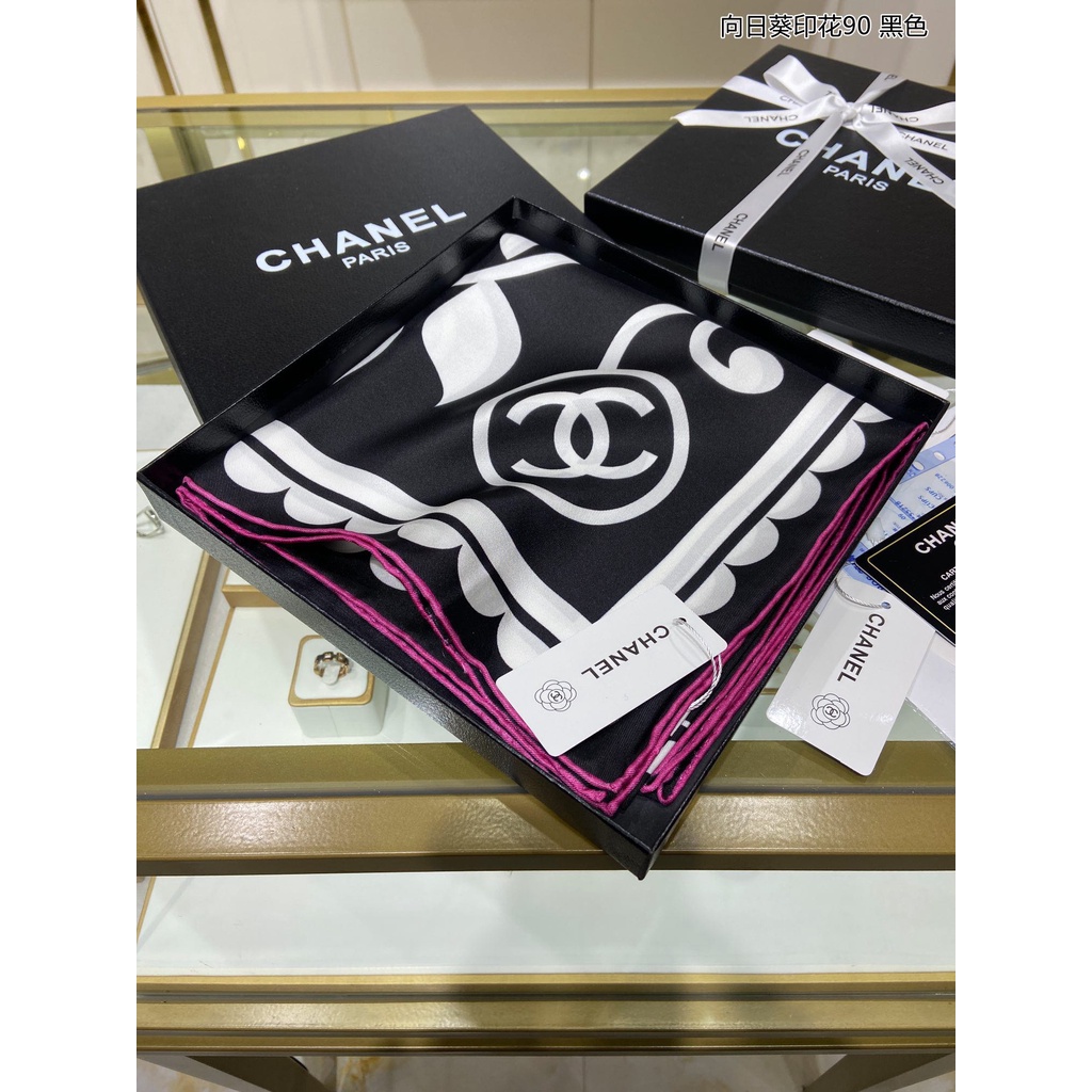 Khăn Quàng Cổ Vuông Bằng Lụa In Họa Tiết Hoa Thời Trang Cho Nữ 35 '' x35 ''