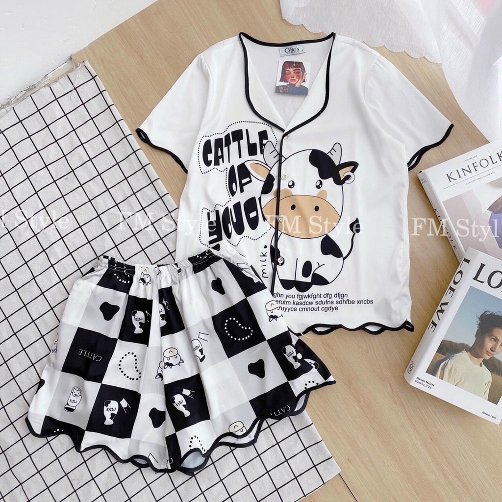 Đồ Ngủ Cute Nữ Mặc Ở Nhà Chất Cotton Siêu Mịn JUNIDO B22