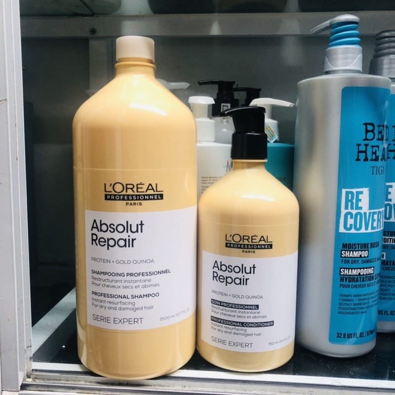 Gội xả loreal vàng phục hồi 500ml 1500ml 300ml(mẫu mới 2021)