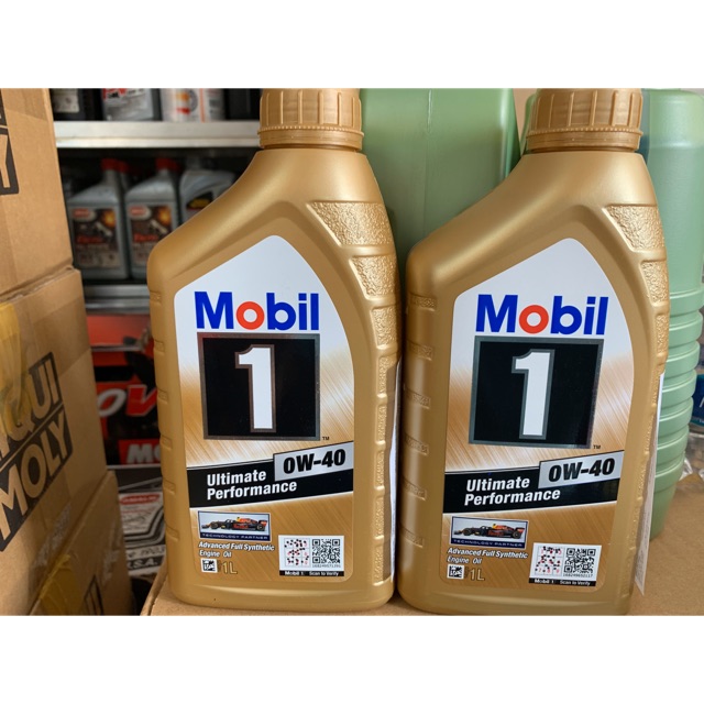 MOBIL1 GOLD 0W40 1l hàng nhập từ Singapo cho xe tay ga hoặc ô tô