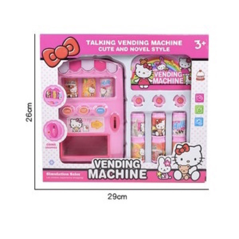 Đồ chơi Máy bán nước tự động Elsa/ Kitty/ Dâu Tây/ Thỏ/ Gấu/ Vịt vàng/ Peppa Pig/ Búp Bê Có dùng pin 1000/ 803/ 520/7007