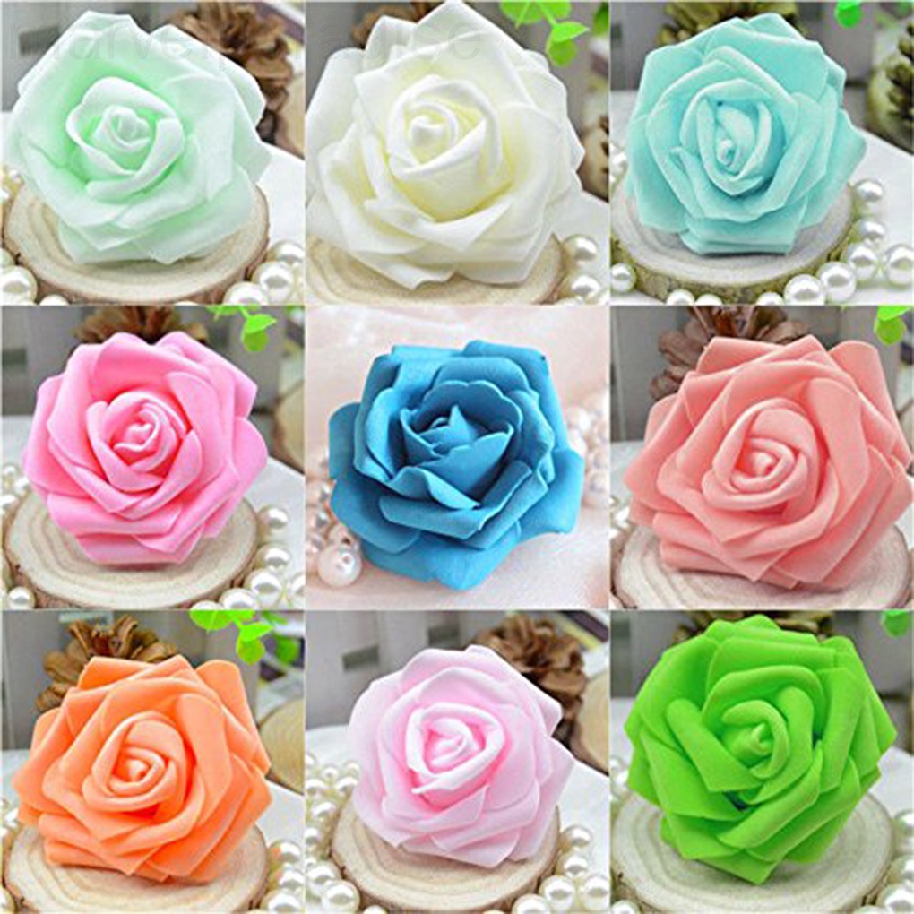 Set 50 Hoa Hồng Giả Bằng Xốp Trang Trí Tiệc Cưới