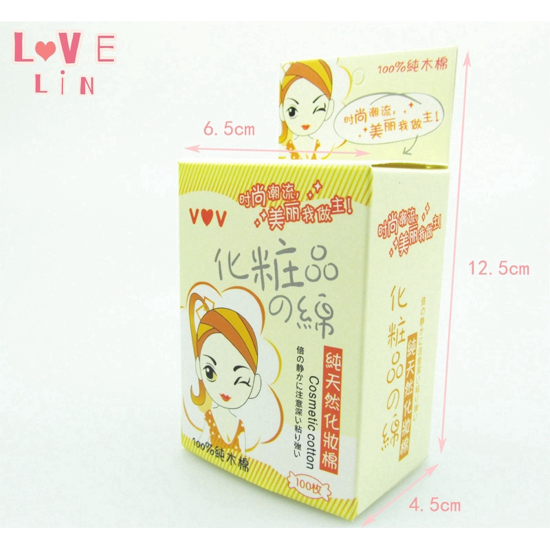 Hộp 80 / 100 Miếng Bông Tẩy Trang Chất Lượng Cao