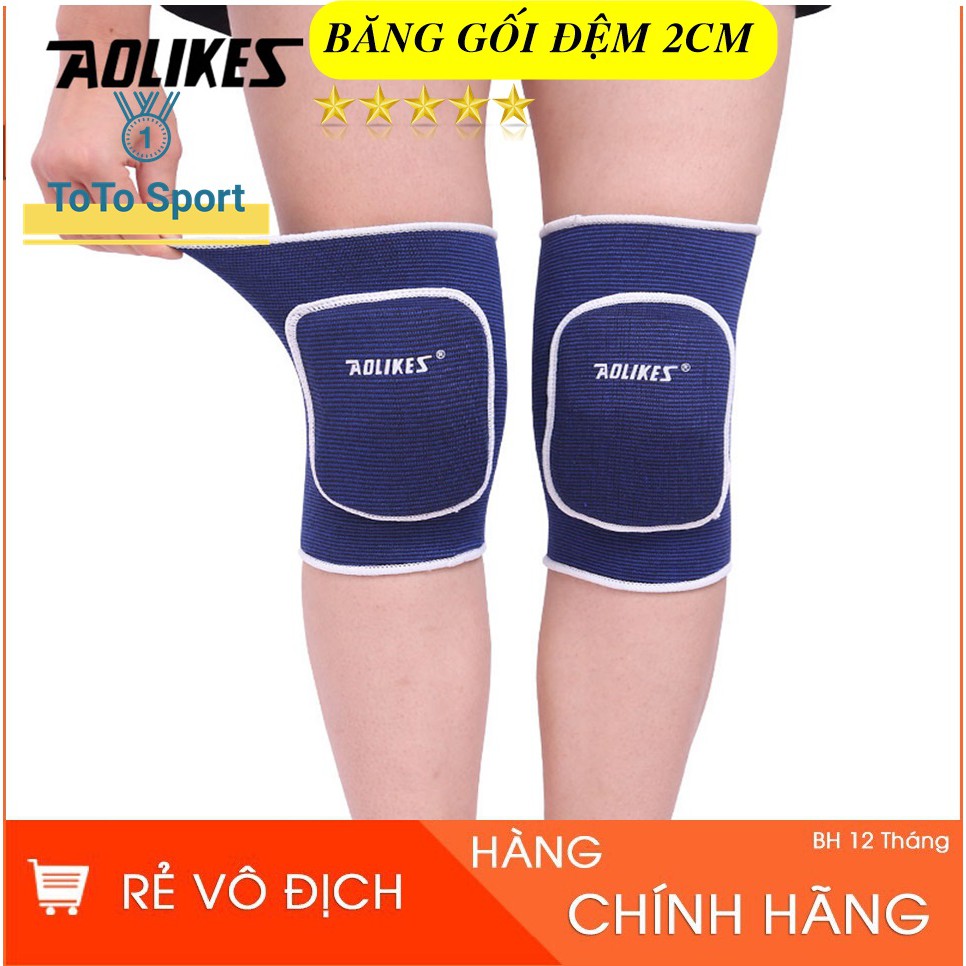 Đai cuốn bảo vệ đầu gối có đệm chơi thể thao Aolikes (1 đôi) AL 0219