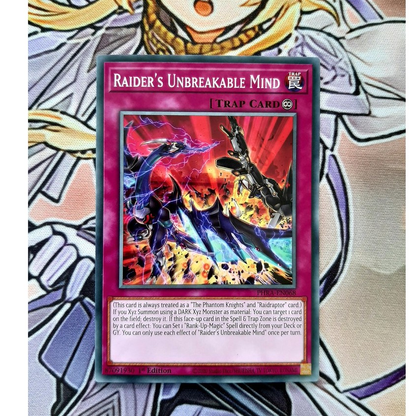 [ĐỖ LẠC SHOP ] THẺ BÀI YUGIOH -TRAP-Raider's Unbreakable Mind - PHRA-EN068