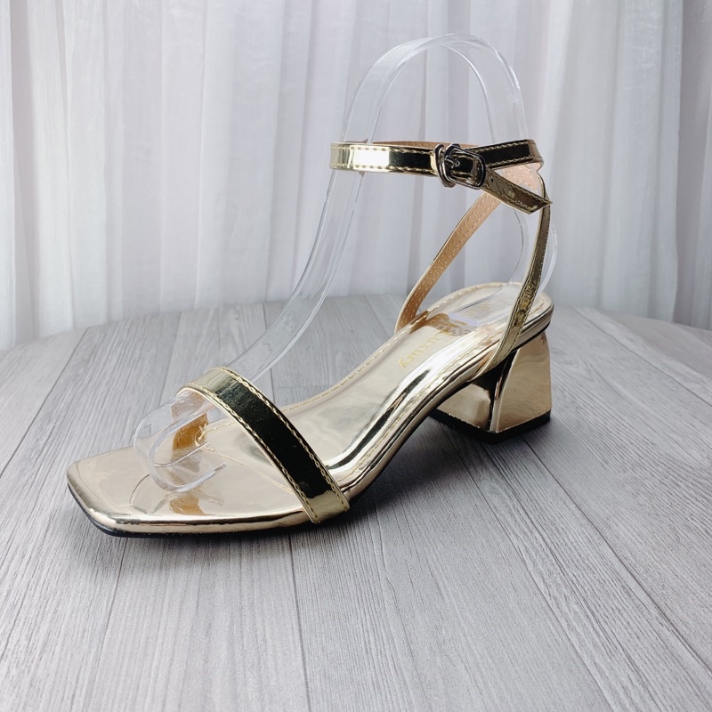 Sandal nữ gót trụ quai trơn rẻ nhất cao 5cm - B29