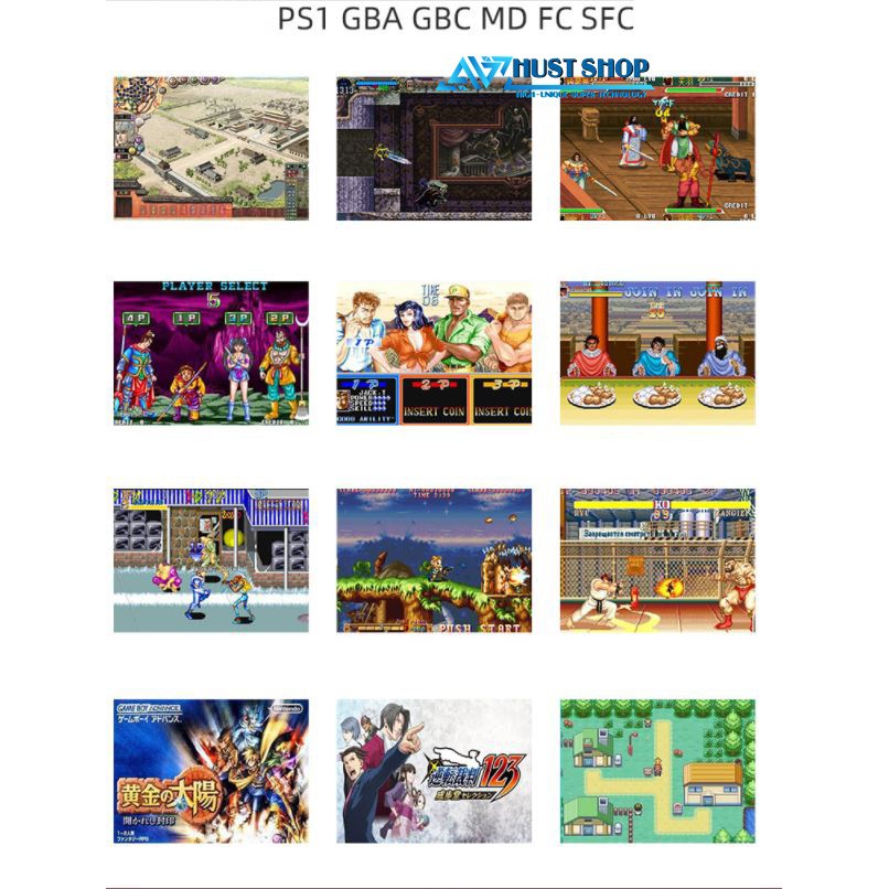 Máy Chơi Game Powkiddy A12 Màn Hình IPS 9inch Hỗ Trợ Hơn 11 Dòng Games