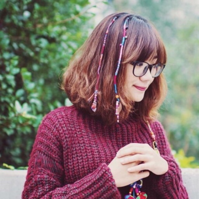 Hairwrap sắc sỡ phụ kiện độc đáo đeo tóc - 2 sợi