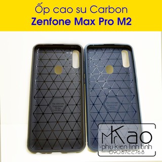 Zenfone Max Pro M2 - Ốp cao su Carbon