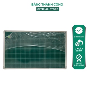 Bảng từ xanh kẻ ô ly tiểu học, KT: 60x100cm - Tặng kèm 1 hộp phấn, 1 bông lau và 6 viên nam châm