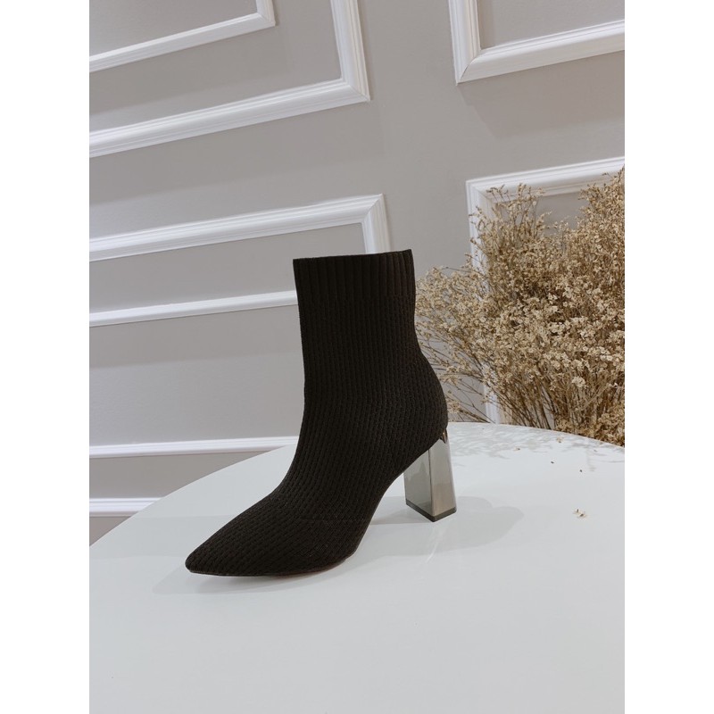 HÀNG CÓ SẴN Boots lên got gương đế vuông 8cm