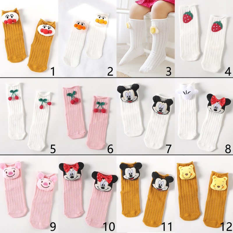 Vớ cotton họa tiết hoạt hình dễ thương cho trẻ em