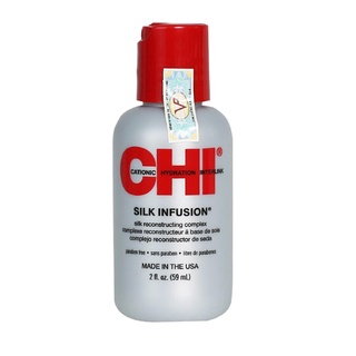 (HÀNG CHÍNH HÃNG)Tinh Dầu Dưỡng Tóc Mềm Mượt CHI Silk Infusion 59ml