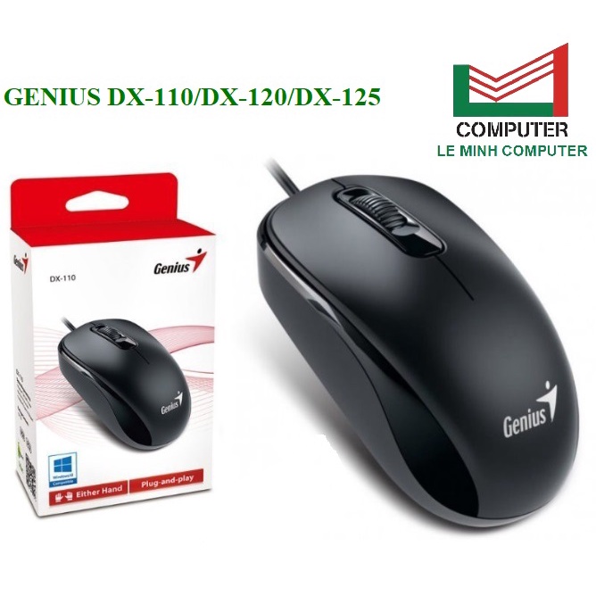 Chuột máy tính văn phòng GENIUS DX-110/DX-120/DX-125 USB Chính hãng