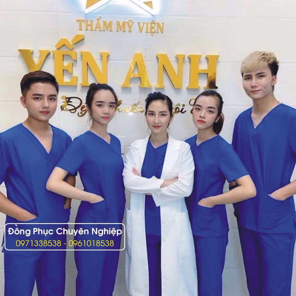 [Rẻ vô địch] ĐỒNG PHỤC SPA, BỆNH VIỆN, PHÒNG MỔ dáng đẹp cotton lạnh đủ SIZE, MÀU