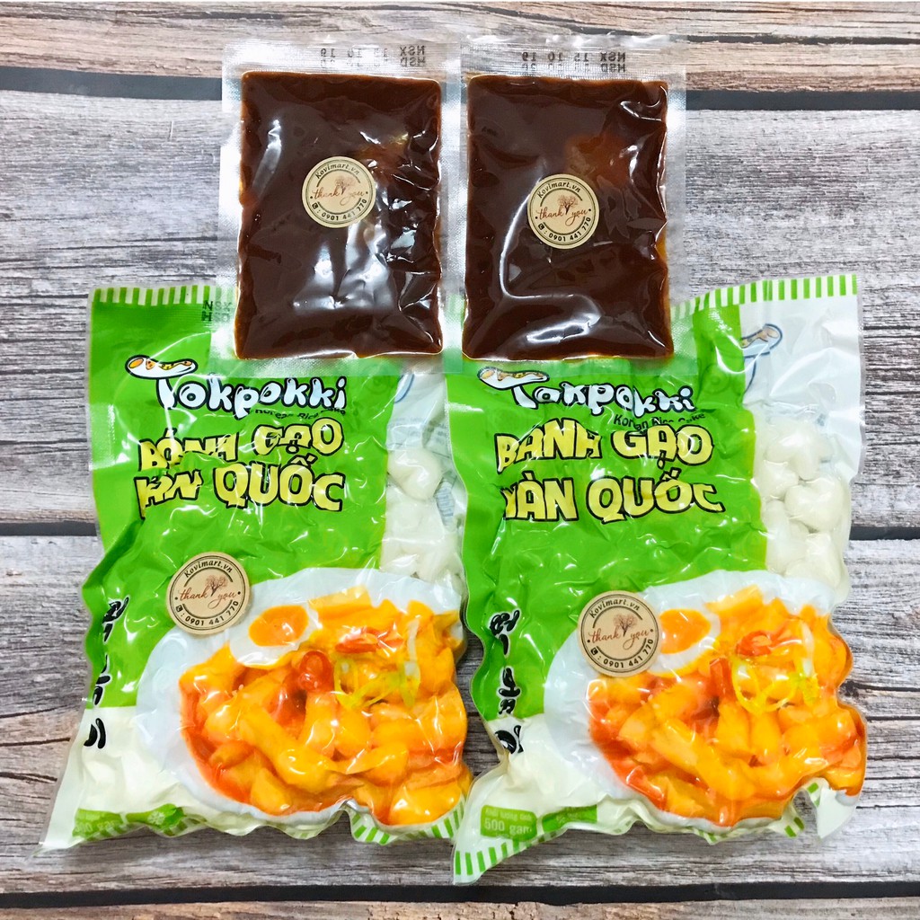 Tokbokki hình sao hoa tim 1KG kèm 200g sốt
