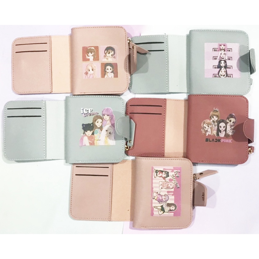 Ví ngắn 2 lớp ví blackpink V2LI2 11*10cm