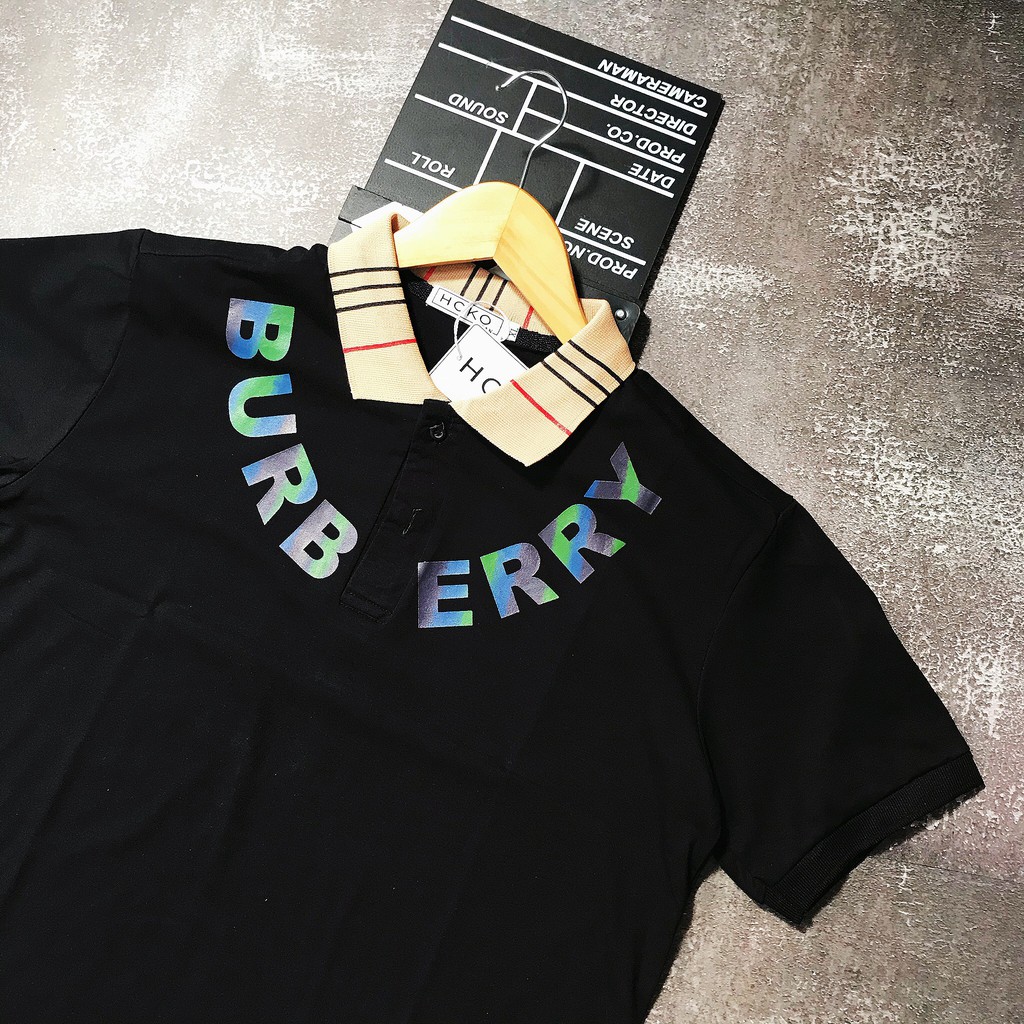 [DEAL KHỦNG] Áo Polo Cao Cấp ⚡ĐỦ SIZE 42 KG-80 KG ⚡Áo Polo Bur.ber.ry logo phản quang | BigBuy360 - bigbuy360.vn