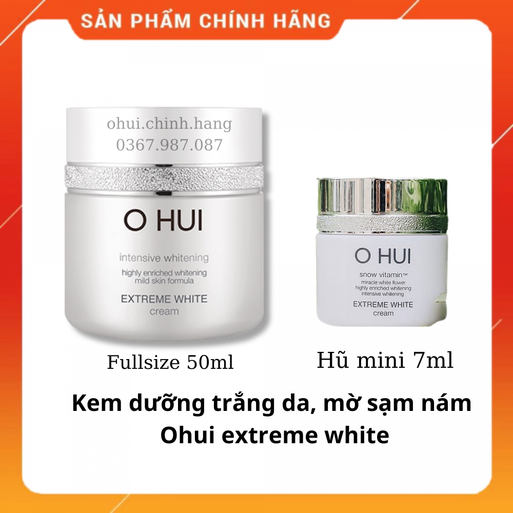 KEM OHUI EXTREME WHITE  TRẮNG DA CĂNG BÓNG 7ML