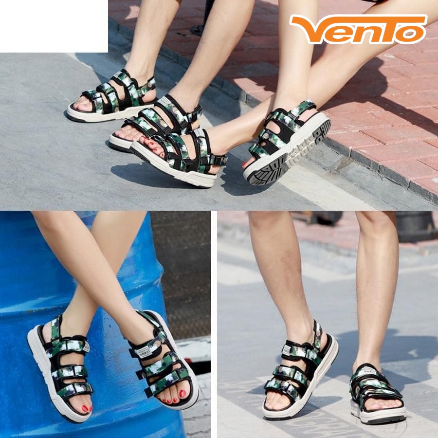 Giày Sandal Vento 3 Quai SD1001 Xanh Lá Camo