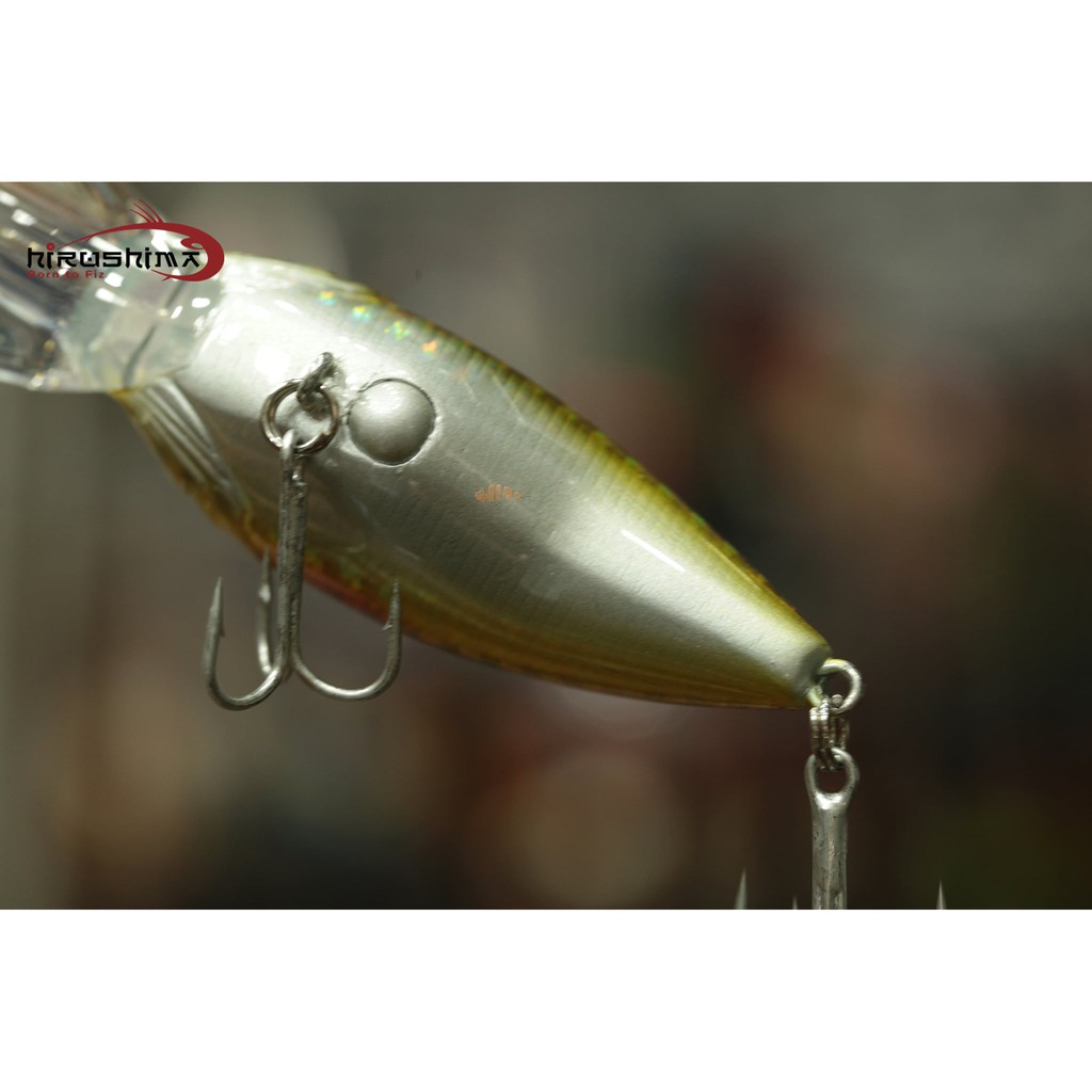 Mồi câu cá mú, tráp biển ở Kè ghềnh Crankbait HT60D Hirushima