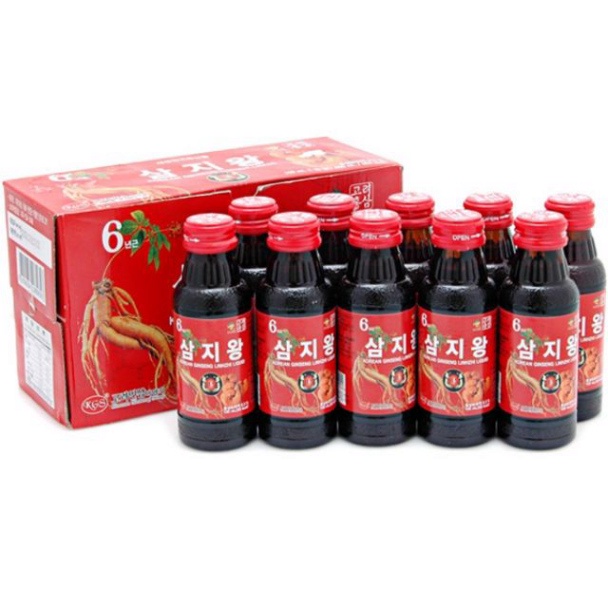 Nước Hồng Sâm Linh Chi Thượng Hạng Kgs Hàn Quốc Hộp 10 Chai X 100ml
