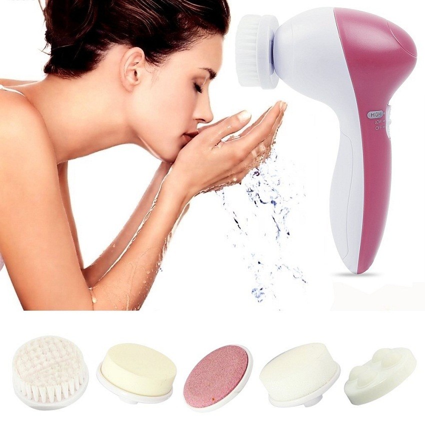 Máy rửa mặt massage 5 trong 1 beauty care massager