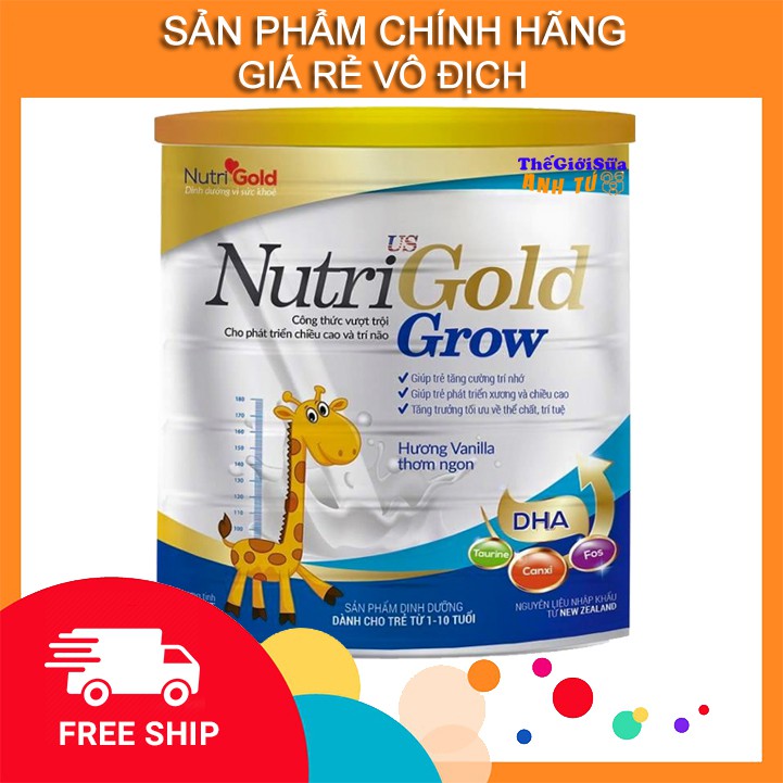 SỮA NUTRIGOLD GROW 900g phát triển chiều cao cho bé