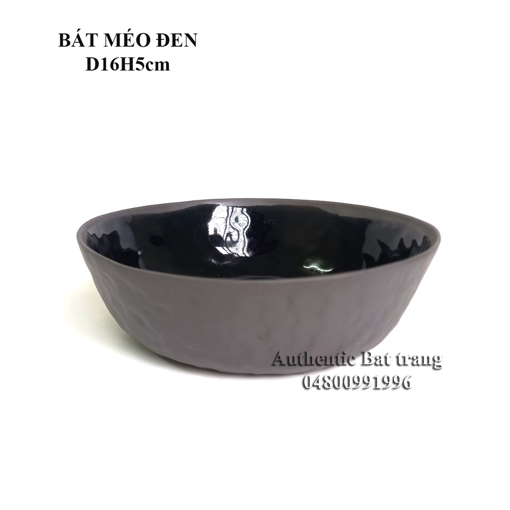 Bộ Cốc, Bát, Đĩa méo đen phong cách độc đáo CHÂU ÂU- Đẹp và Sang trọng-gốm sứ Authentic Bát tràng