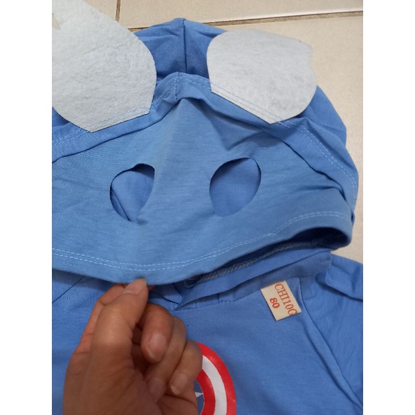 Bộ cotton siêu nhân cho bé
