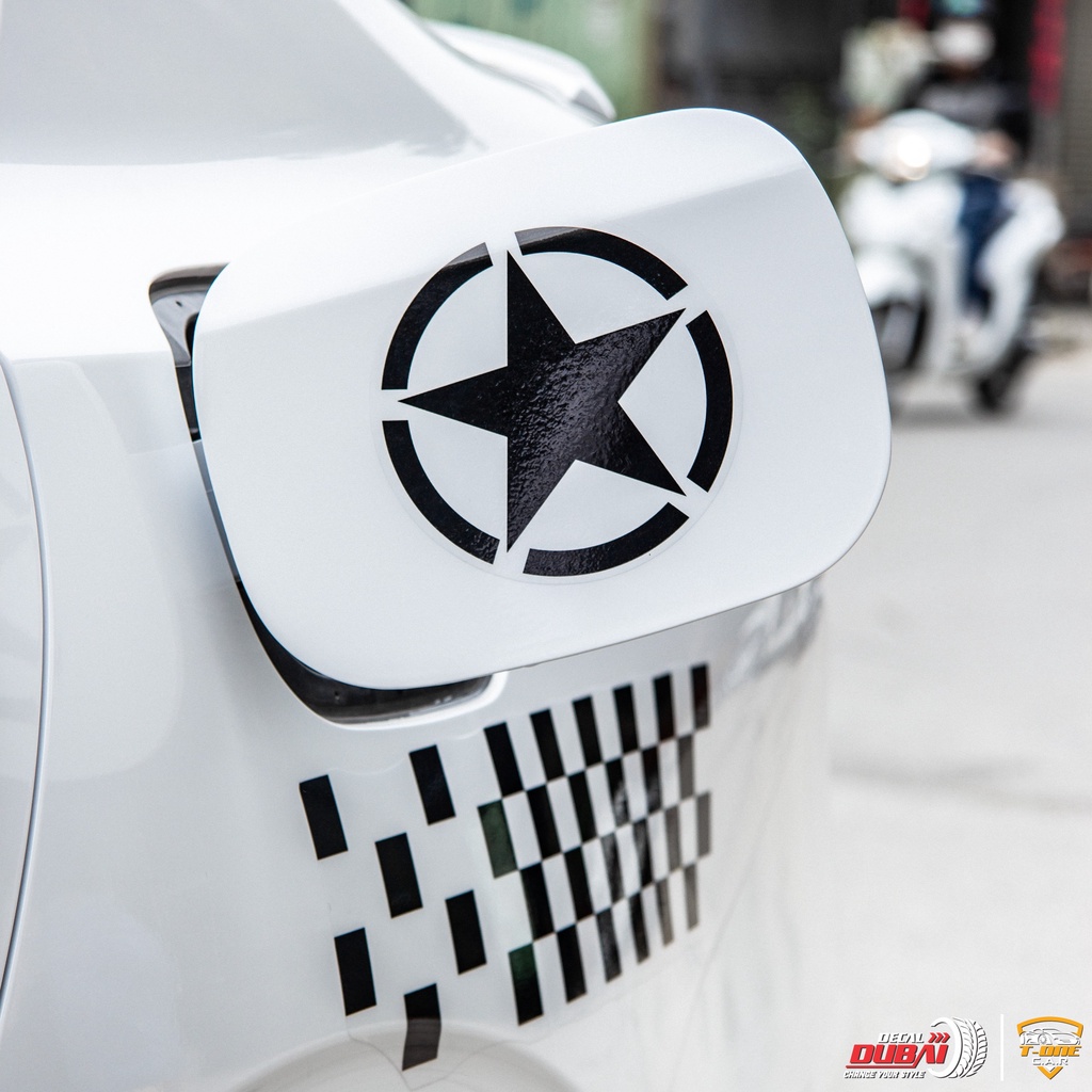 Decal dán trang trí xe Accent nhẹ nhàng và thiết kế theo yêu cầu