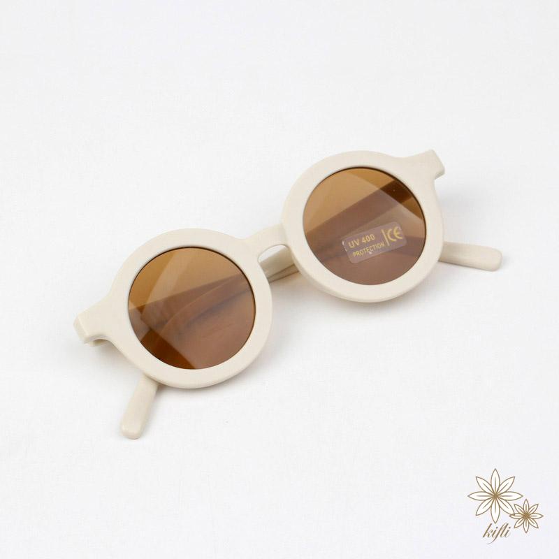 Kính Mát Gọng Tròn Chống Tia UV Dễ Thương Dành Cho Bé