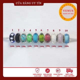 Sale các mẫu charm glass chuẩn bạc 925- Trang sức bạc Venus