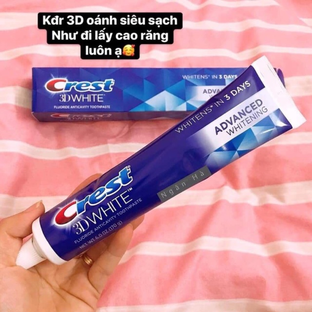 ♥️♥️KEM ĐÁNH RĂNG #CREST 3D WHITE ADVANCED WHITENING 170G ♥️♥️