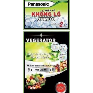 Tem dán tủ lạnh panasonic mẫu mới in size khổng lồ